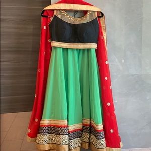Chaniya choli Indo western South Indian fashion